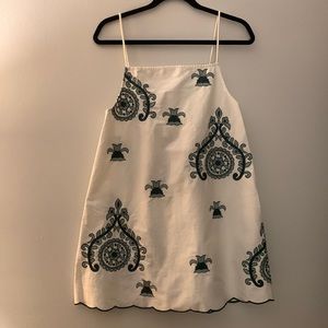 NWT Zara Sleeveless Embroidered Dress